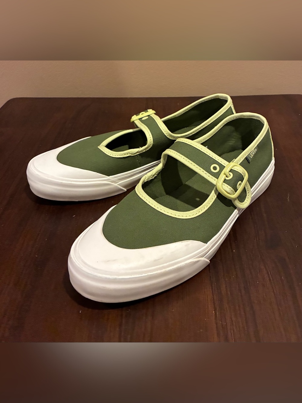 Vans Mary Jane Ballerina Flates, Green, Women’s 6.5